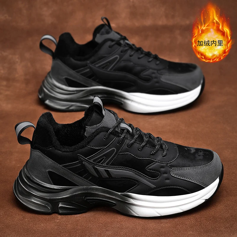 CYYTL мужские кроссовки зимние теплые меховые туфли уличные повседневные