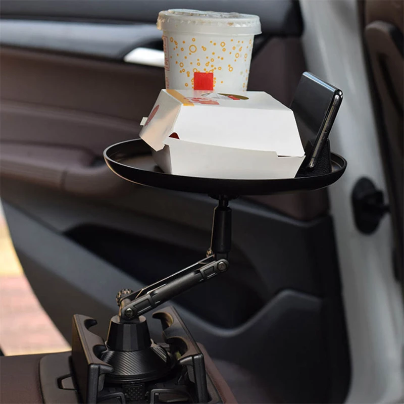 

Регулируемый автомобильный держатель для стаканов, органайзер для напитков и кофейных бутылок, поднос для еды, автомобильный столик для гамбургеров, картофеля фри