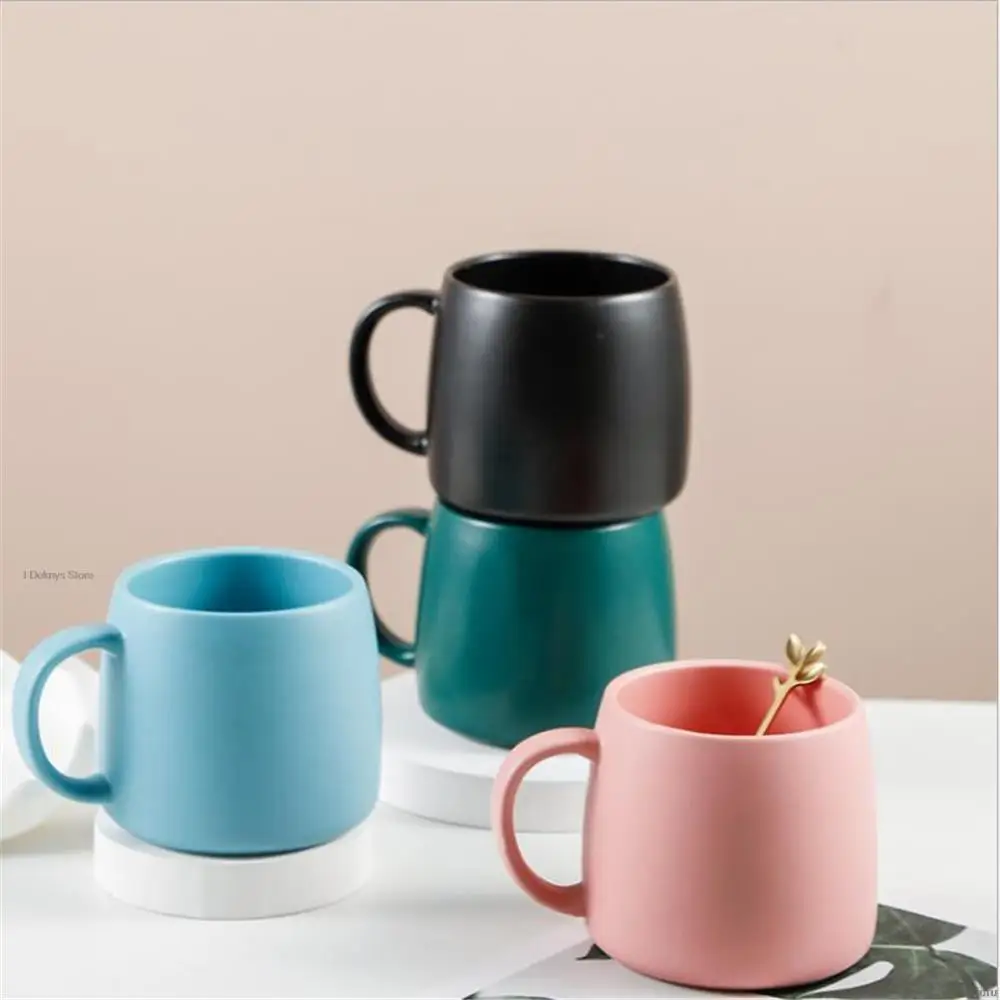 

450ml Tea Cup Coffee Mug Ceramic Dessert Handle Cup Beautiful Homme Office Breakfast Coffe Mug Drinkware School Teacher Gift
