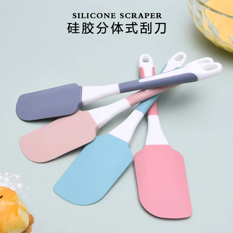 

Baking Scraper DIY Cake Cream Spatula Board Food Grade Silicone Cream Scraper Cake Brushes Baking Tool Kitchenware