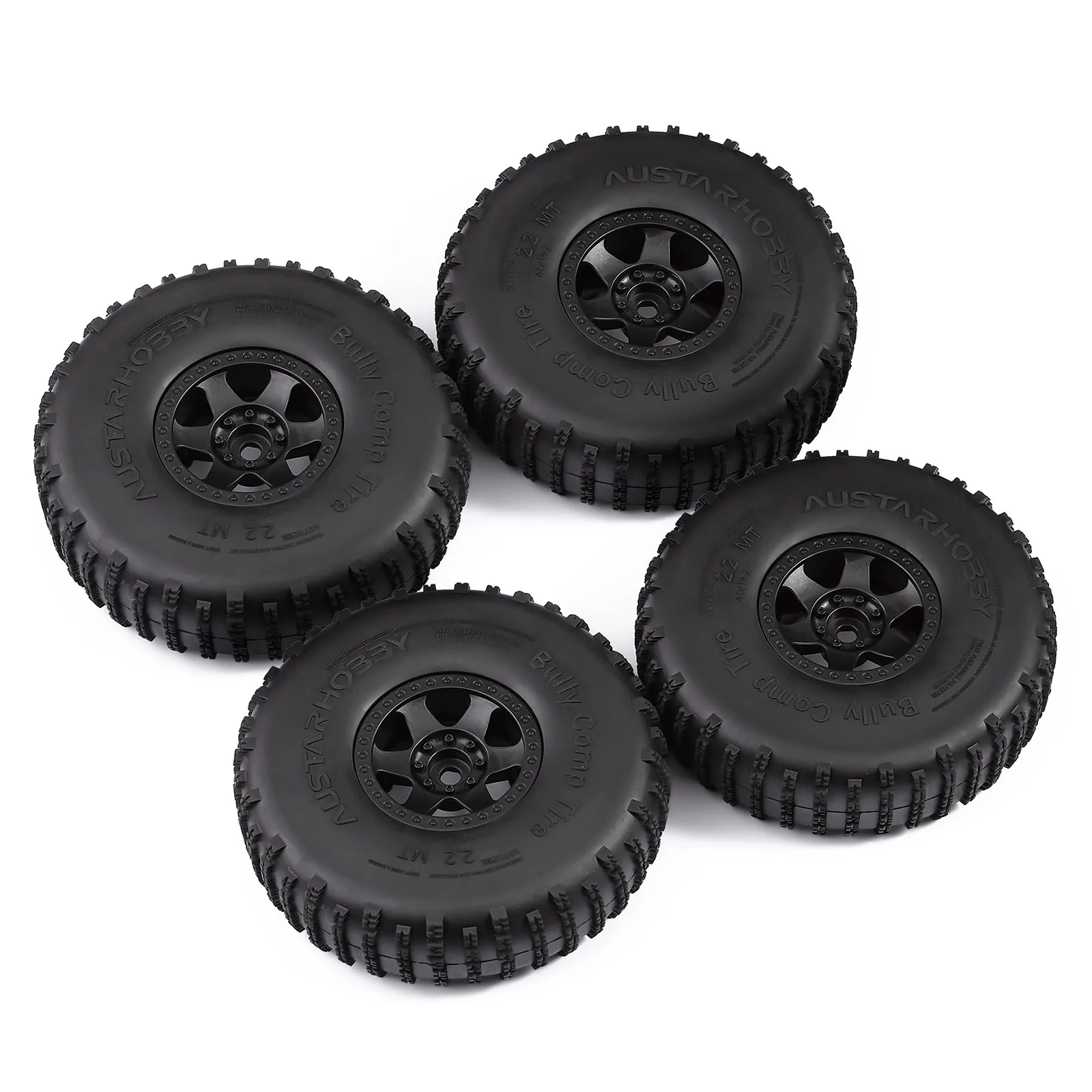 Plastic 2.2" Beadlock Buggy Bully Wheel Rim&Comp Tires for RC Crawler Axial SCX10 Wraith 90018 RR10 Bomber RBX10 Ryft images - 6