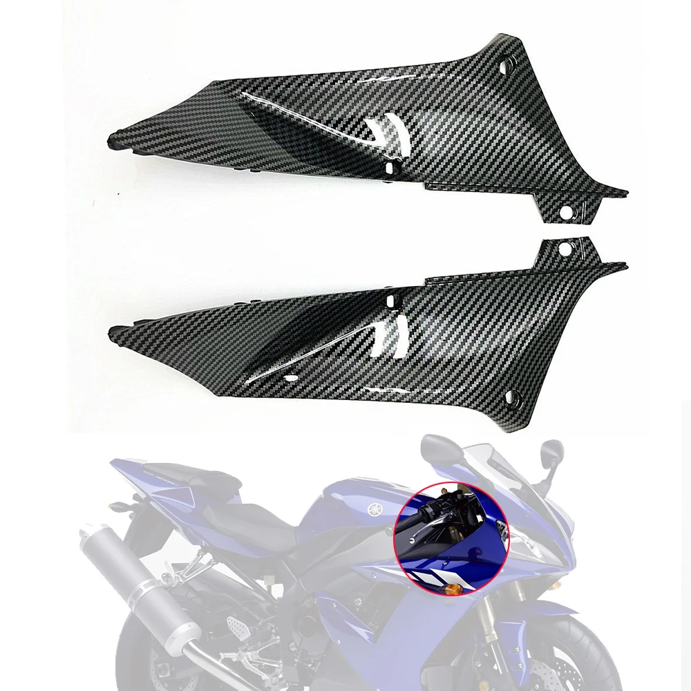 

For YAMAHA YZF R1 YZFR1 2002 2003 Motorcycle Accessories Part ABS Carbon Fiber Side Air Duct Cover lateral Guard Fairing Cowl