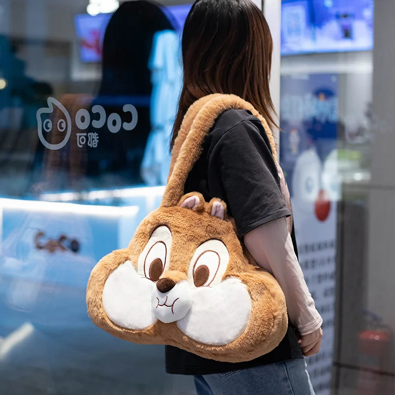 Kawaii Chipmunks Bag Cartoon Creative Squirrel Plush Bag Kaw