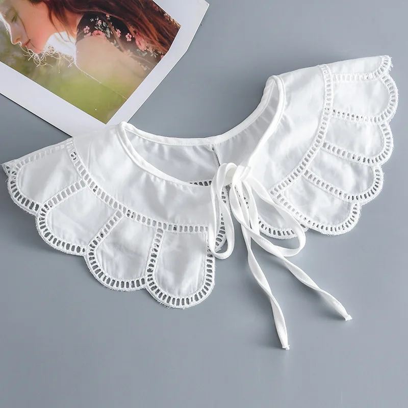 

Fashion Cloud Shoulder Wraps Bowknots Fake Collar for Women Shirt Detachable Collars Lace Lapel Neckwear False Collars