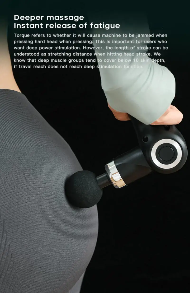 

Booster Massage Gun Electric Neck Massager Smart Hit Fascia Gun for Body Massage Relaxation Fitness Muscle Pain Relief