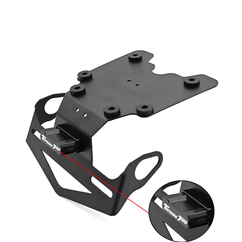 

Кронштейн держателя номерного знака мотоцикла для Yamaha Tenere 700 XTZ 700 T700 T7 2019-2024, светодиодная подсветка, аккуратное крыло