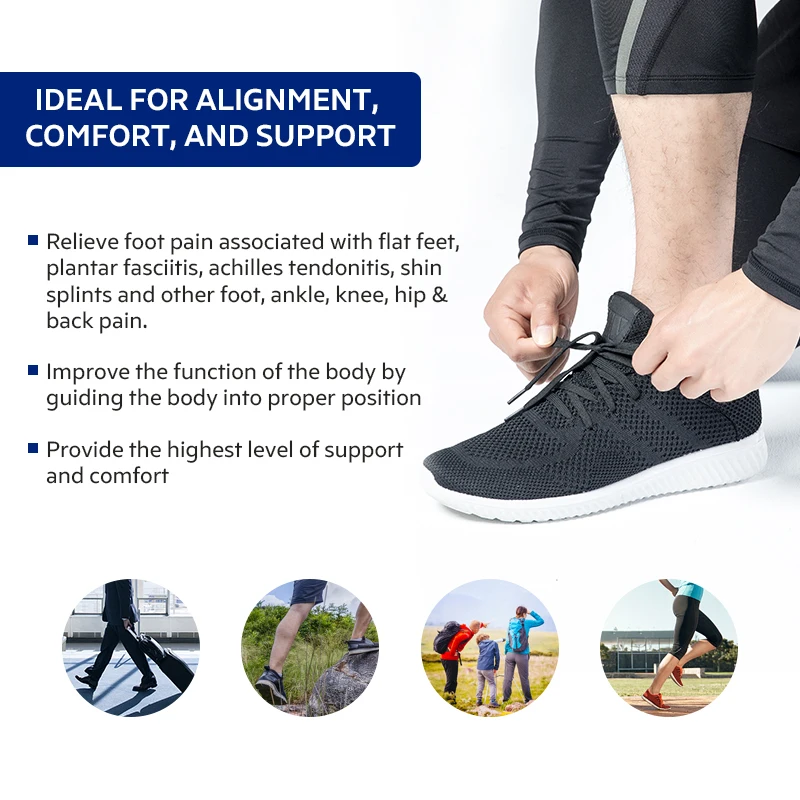 3ANGNI Orthotic Insoles for Shoes Arch Support Flat Feet Shoe Pad Women Men Orthopedic Foot Care for Plantar Fasciitis insoles