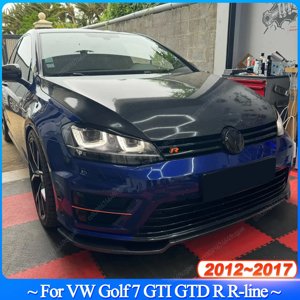 3 шт. для VW Golf 7 MK7 GTI GTD R Rline 2012-2017 Maxton Style передний бампер спойлер сплиттер защитная