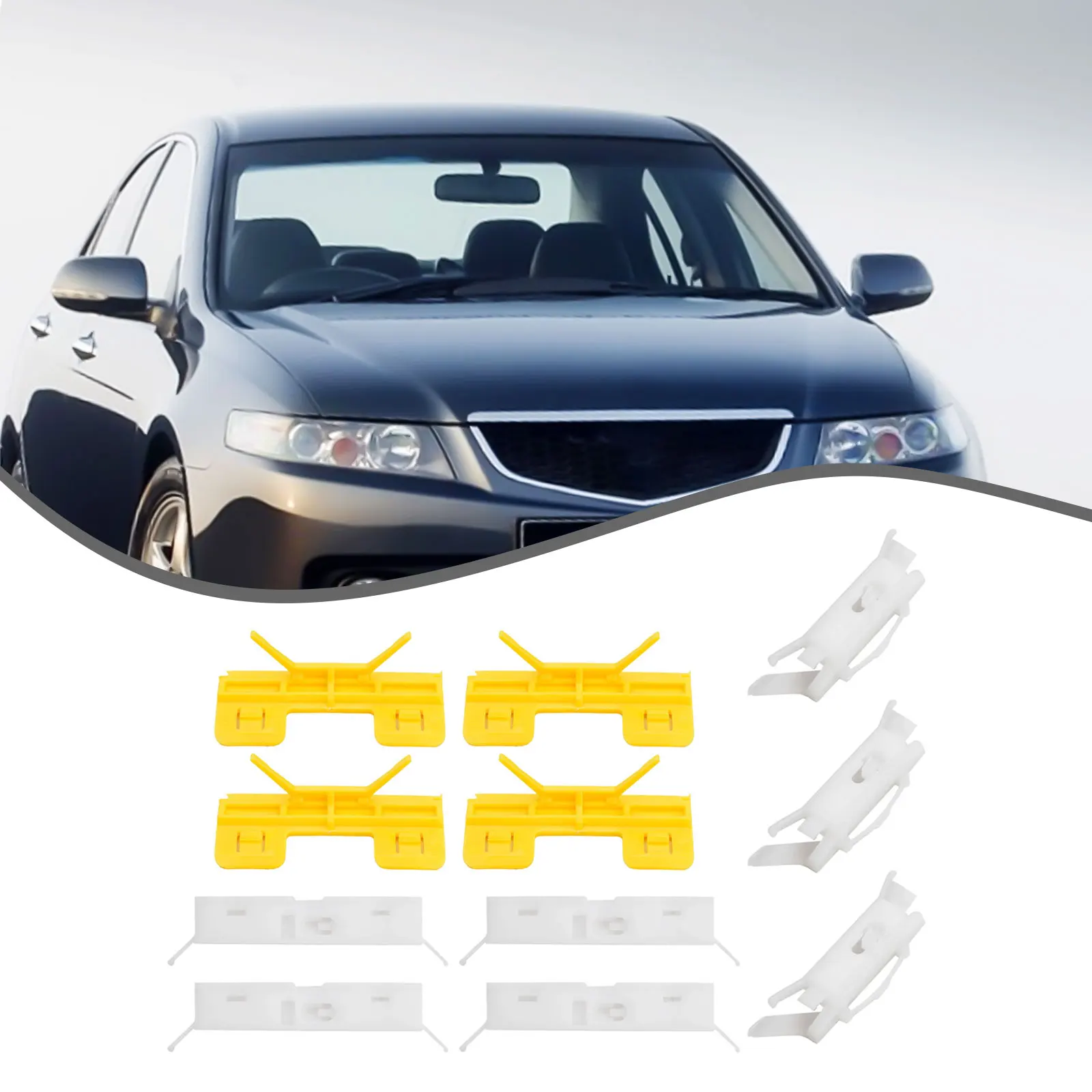 

11 шт./компл. зажим для молдинга на лобовом стекле для Accord для Civic для HR-V, зажим для молдинга на крыше лобового стекла автомобиля