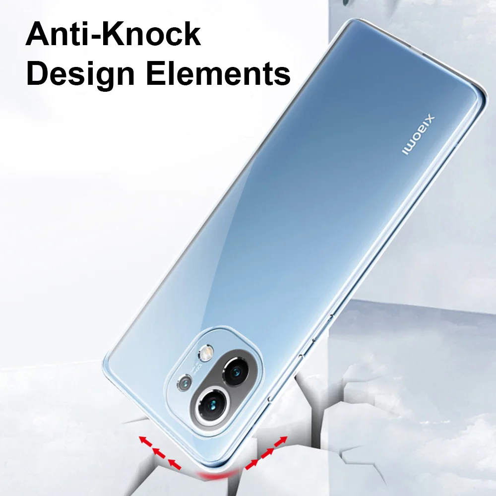 Transparent Phone Case for Xiaomi Mi 11 11T 11X Pro Ultra Lite NE Soft TPU Clear Mobile Back Cover Mi11 11i 11Lite T i Funda Bag