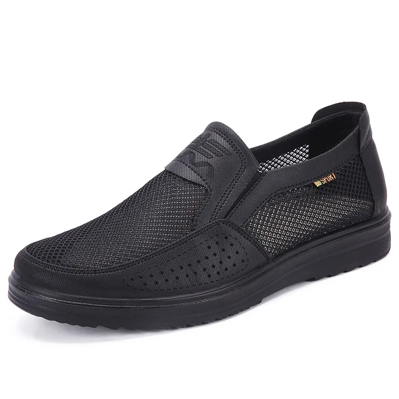 Men'S Casual Shoes Men Summer Style Mesh Flats for Men Loafer Creepers Casual High-End Shoes Very Comfortable Shoes