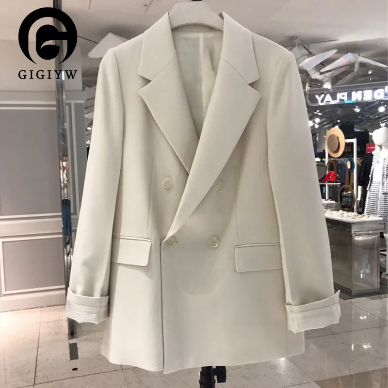 

Женский свободный Блейзер GIGIYW, повседневный красный пиджак в Корейском стиле для осени и зимы, 2022