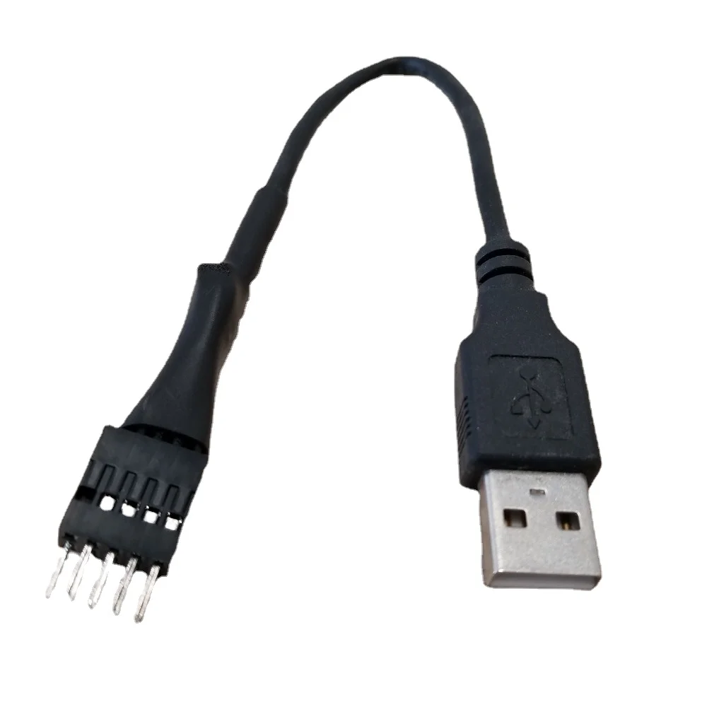 

Motherboard Internal USB 9pin External USB A Male to Male Data Extension Cable Shielding for PC Computer 20cm