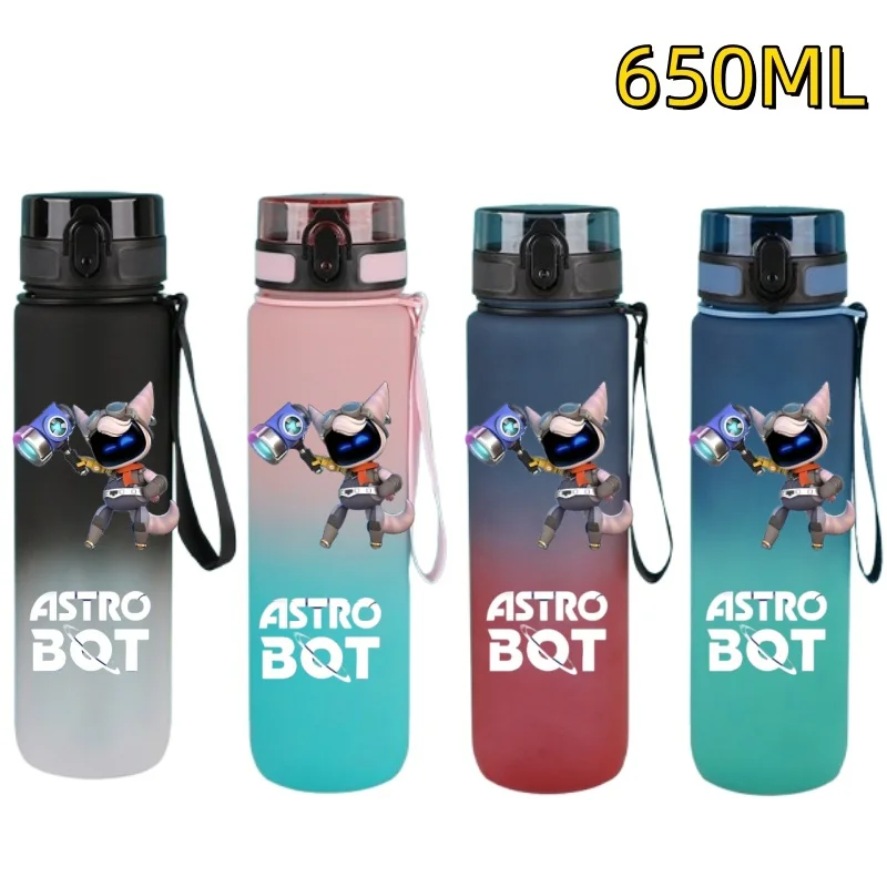 Новая 650 мл Astro Bot Game градиентная чашка для воды мультяшная пластиковая большая