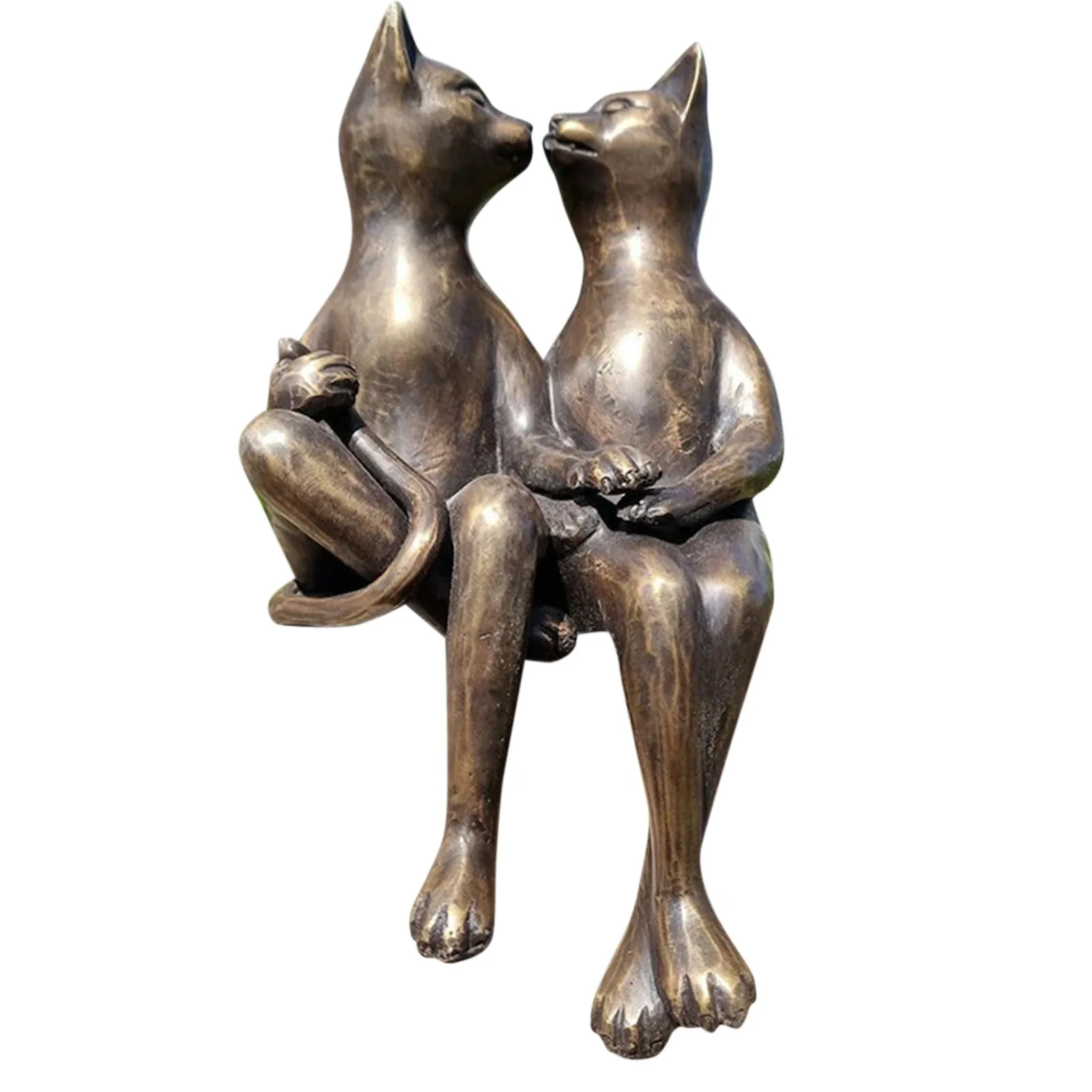 

Decorative Garden Ornaments Brass Cats Hugging And Kissing Garden Ornaments Things For The Home Decoration Room Desk Accessories