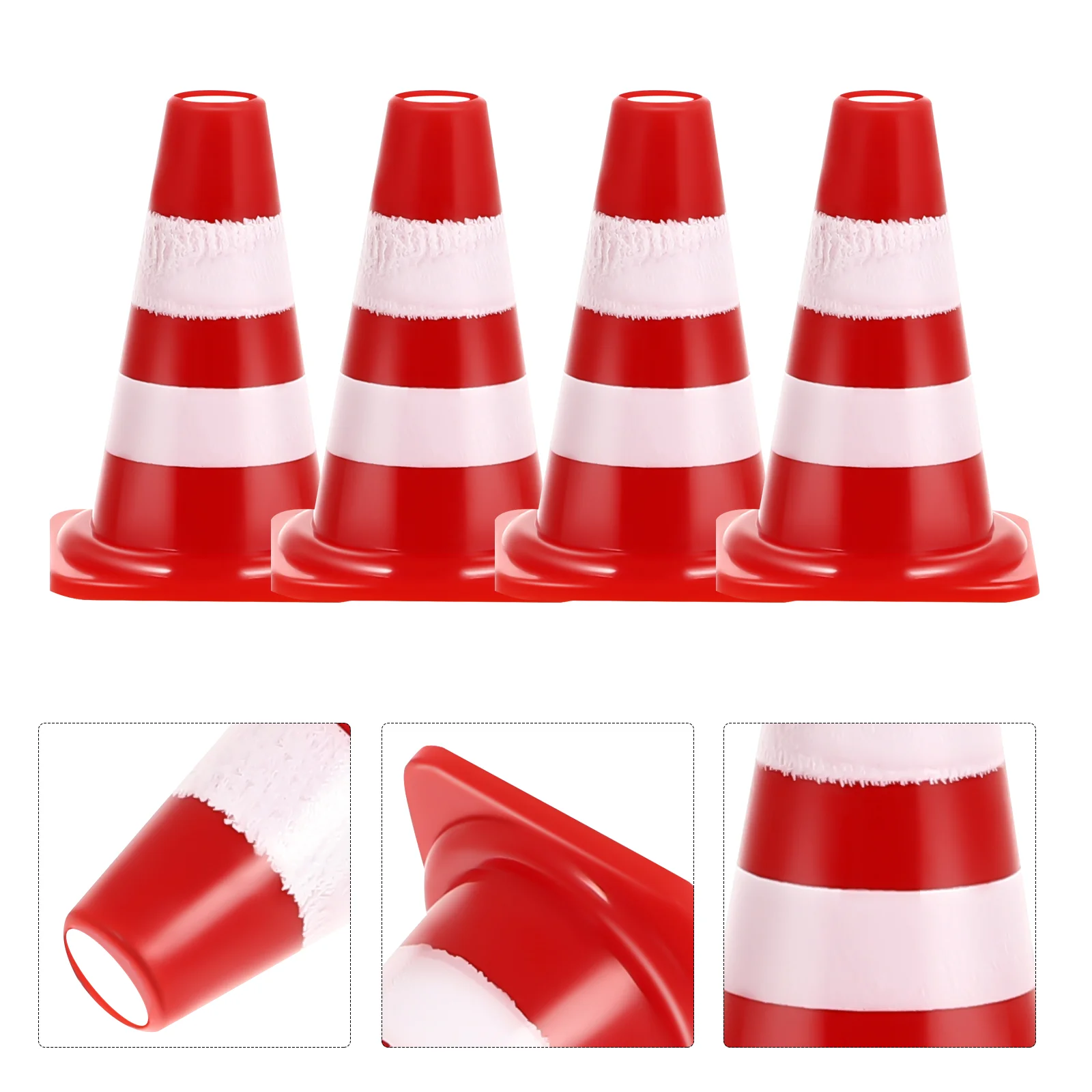 

Cones Traffic Cone Road Construction Sign Mini Roadblock Safety Miniature Parking Party Decor Toys Sand Work Street Landscape