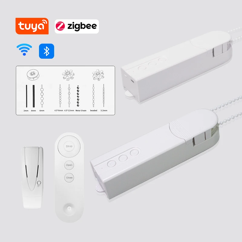 Умный Электрический Мотор Для Штор Zigbee Tuya Wi-Fi Bluetooth Домашняя Автоматизация