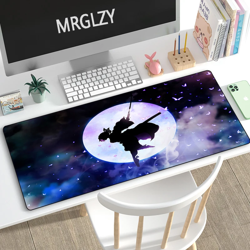 

Большой коврик для мыши MRGLZY, коврик для мыши с изображением рассекающего демонов киметасу No Yaiba Anime Girl, компьютерные аксессуары для игр, Наст...