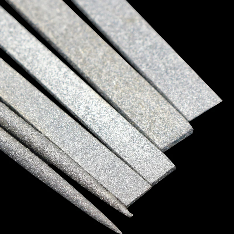 1PC Diamond File Set 3x140mm 4x160mm Mini Needle File For Stone Glass Metal Carving Craft Needle File Hand Tools images - 6