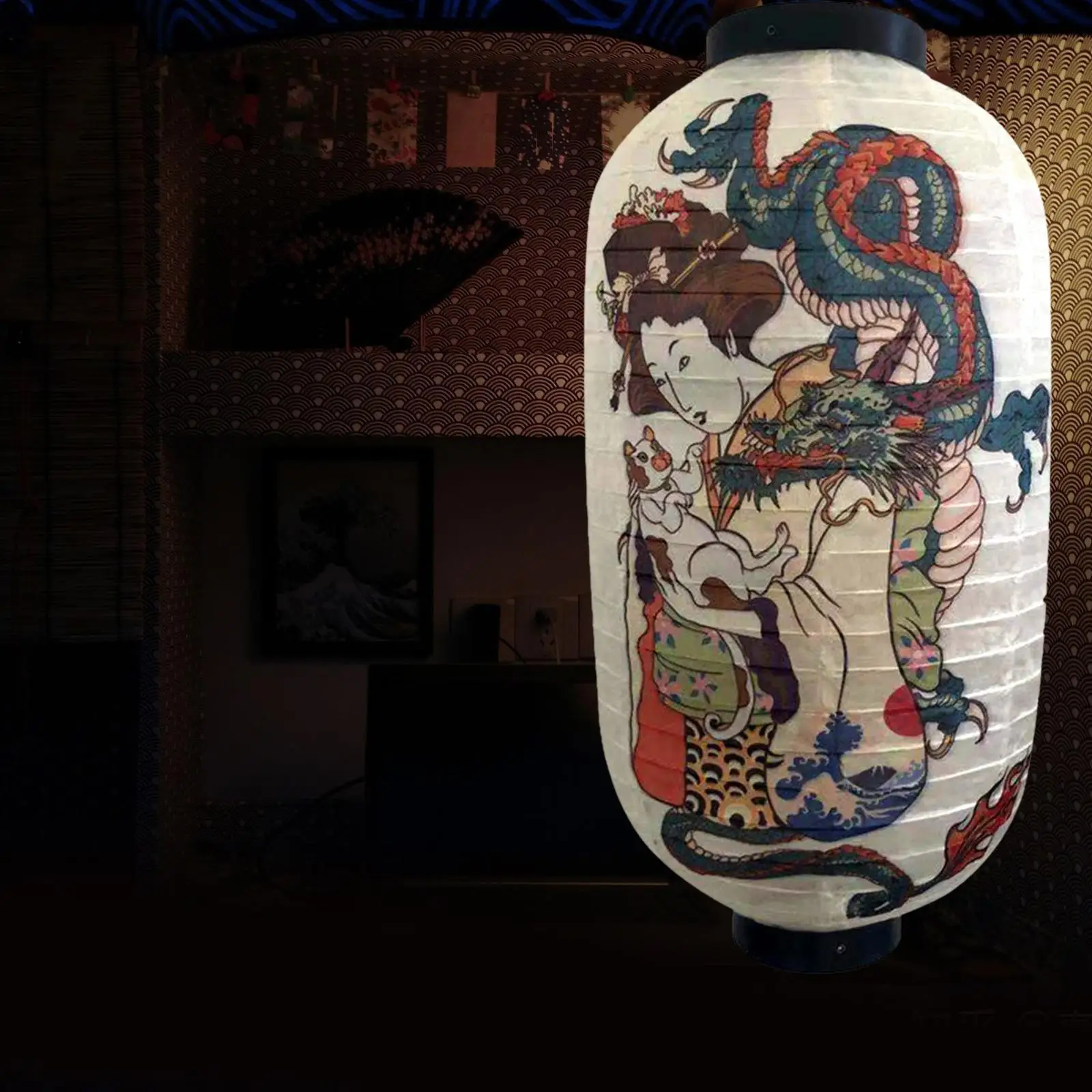 

Abstract Japanese Satin Cloth Lantern Light Satin Bar Outdoor use