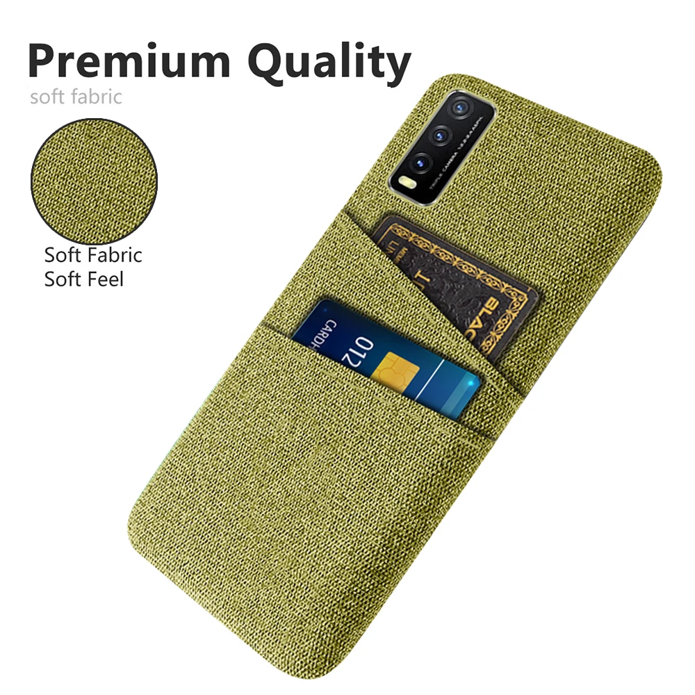 

For Vivo V2029 V2027 Y 20 20s 20i Coque Funda Capa For Vivo Y20 Y20i 2021 Y20s Case Luxury Fabric Dual Card Phone Cover