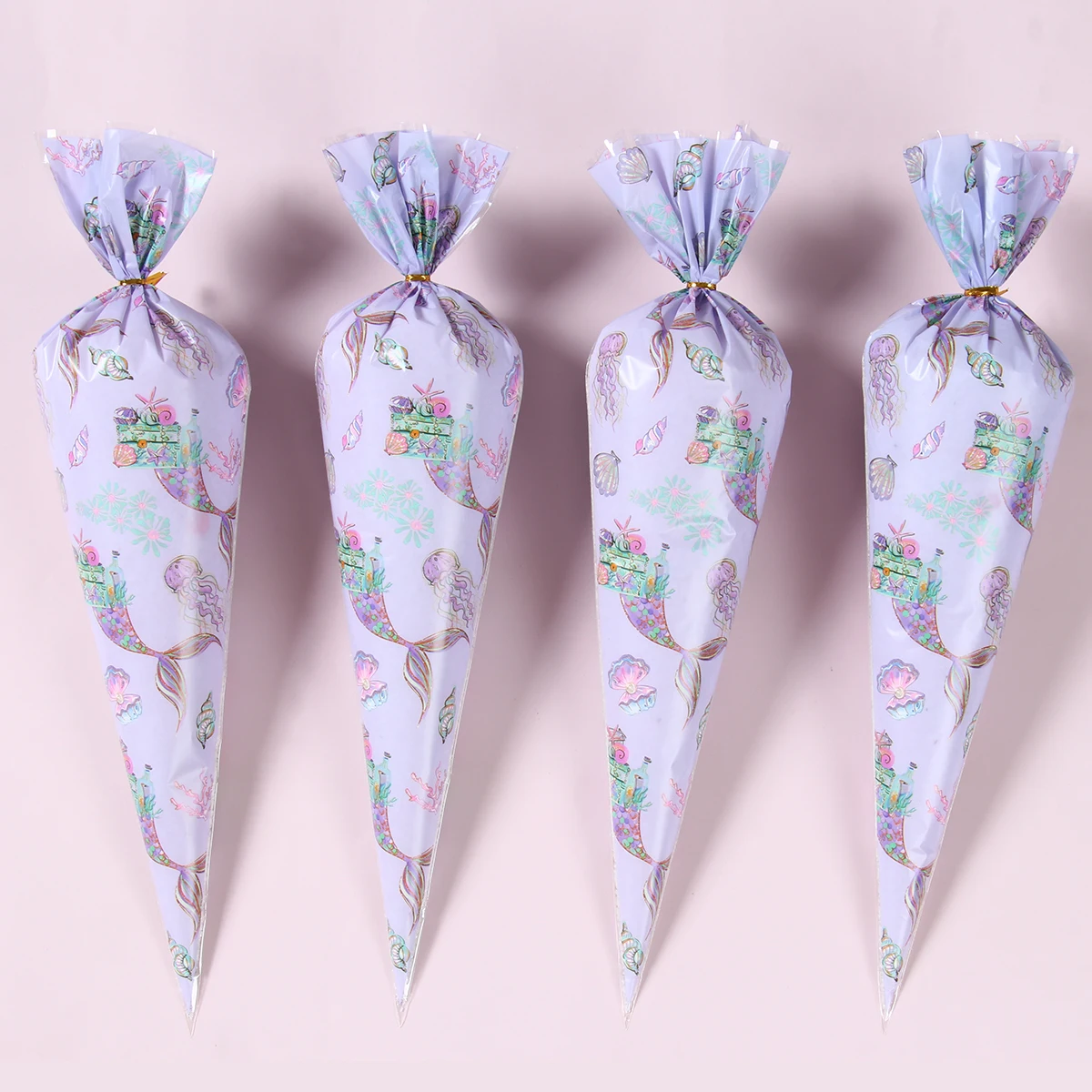 Конфетные пакеты в виде Русалочки подарочные для девочек с хвостом маленькая