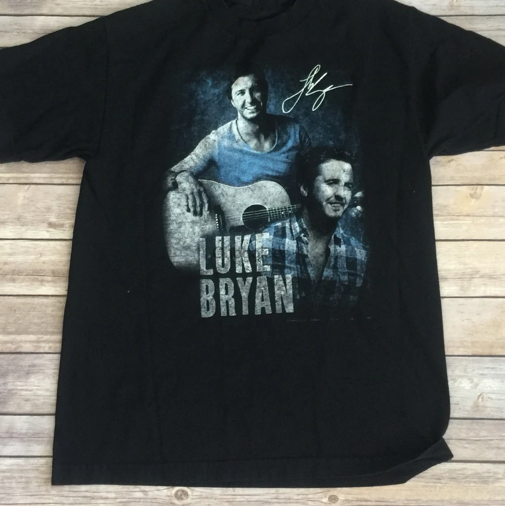 Люк Брайан стиль кантри певец унисекс тройник для веера фирменная футболка NN293 |
