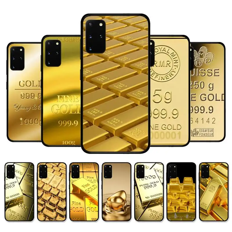 

Switzerland Fine Gold Phone Case for Samsung S21 S20 Ultra S22 S10 Lite S9 S8 Plus S21Fe S7 Edge Soft Tpu Cover