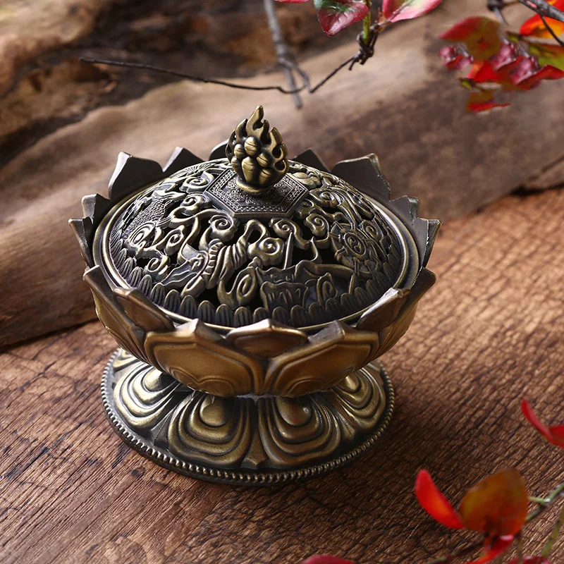 Brass Mini Handmade Censer Bowl Buddhist Home Decoration