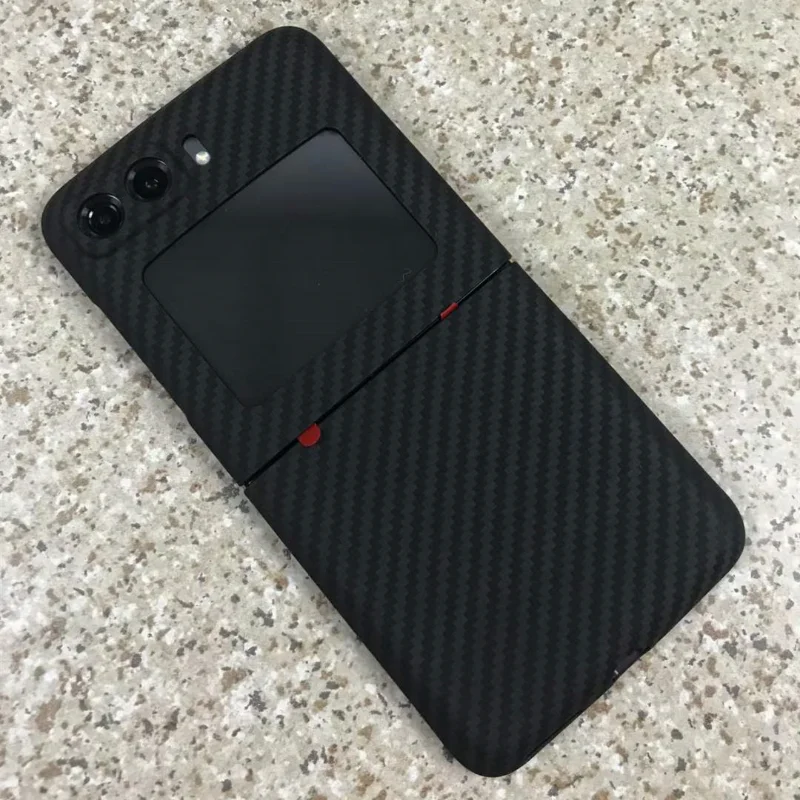 Really Carbon Fiber Case for Motorola Moto Razr 2022 Carbon Fiber Case Aramid Fiber Cover  Moto Razr 2022 Ultra-thinPhoneCase