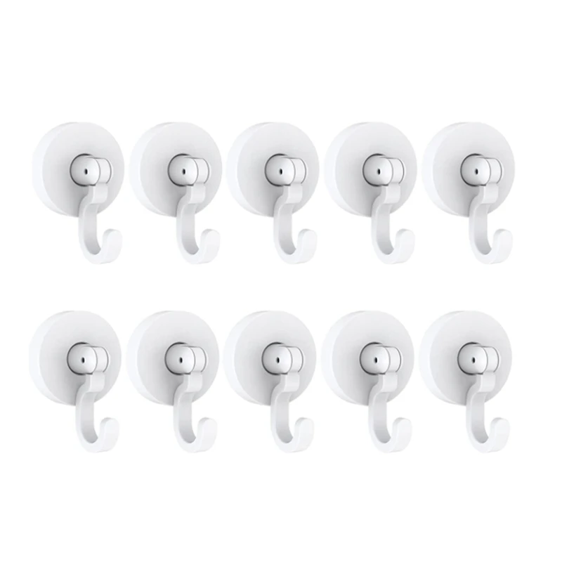 

Powerful Adhesive Ceiling Hooks, 10 Packs No Damage Wall Hooks Shower Hooks, Heavy Duty Waterproof Hooks