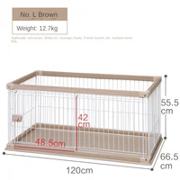 Indoor Dog Cage Wooden Fence Villa Small and Medium-Sized Dogs Shiba Inu Teddy Pet Dog Cage