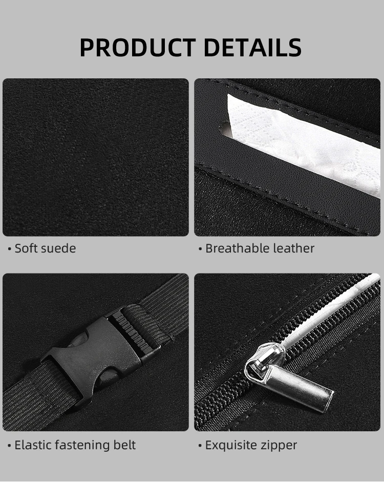 Universal Car Tissue Storage Bag Multifunctional Car-Mounted Paper Towel Box For Infiniti QX60 Q30 Q50L Accessories |