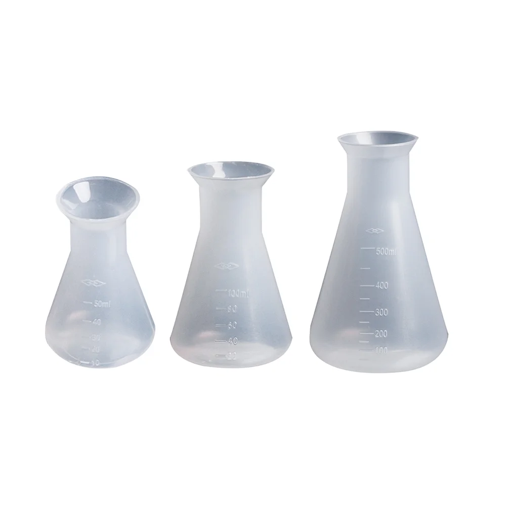 

Flask Conical Erlenmeyer Plasticbeakers Laboratoryscienceflasks Students Set Beaker Kids Graduated 500Mlmeasuring Polypropylene