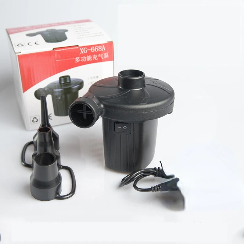 12V Electric Air Pump Potable Inflatable Compressor For Mattress Swimming Pool Fast Filling Inflator Blower 3 Nozzles |