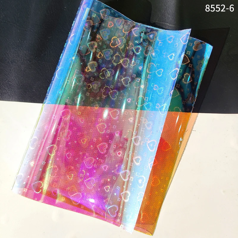 

Magic Bright Color Heart Printed PVC Sheets Faux Leather Fabric for Jewelry Earrings Keychains Shoes DIY Projects 30x135cm