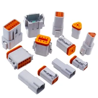 1set deutsch dt connector dt06 2sdt04 2p 2p 3p 4p 6p 8p 12p waterproof electrical connector for car motor with pins 22 16awg