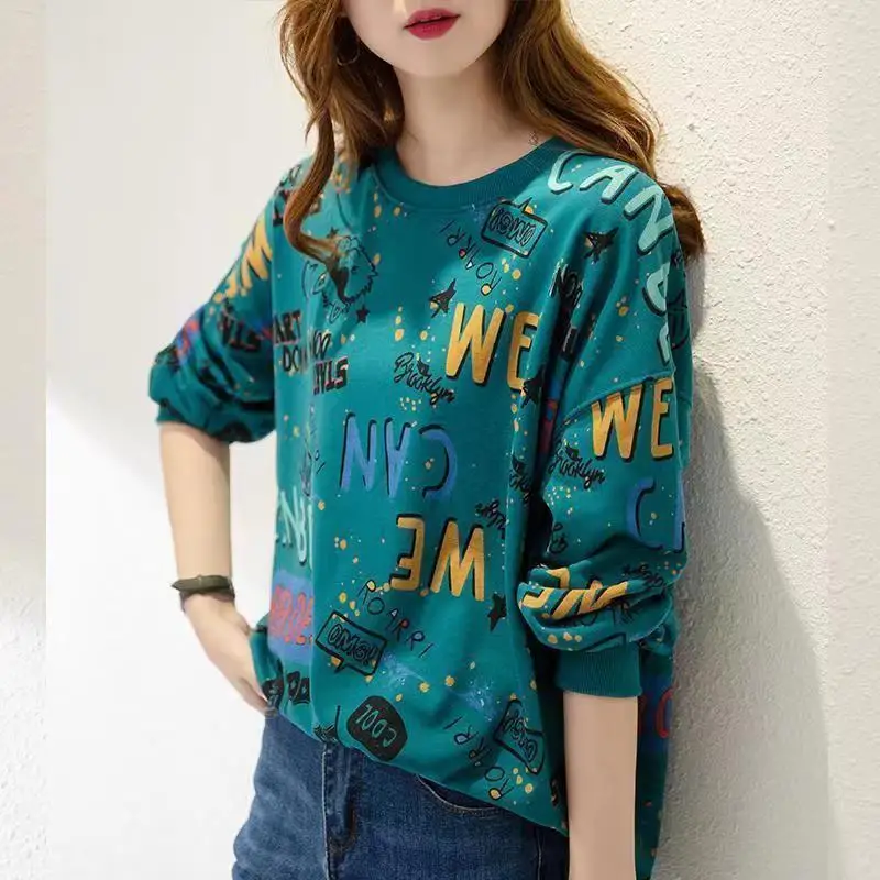 

2022 autumn new long sleeve loose ladies sweater