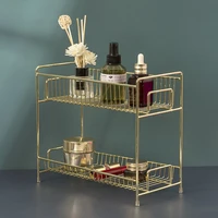 light luxury fashion cosmetic rack desktop storage box skin care sundries multi layer dressing table makeup room organizer shelf
