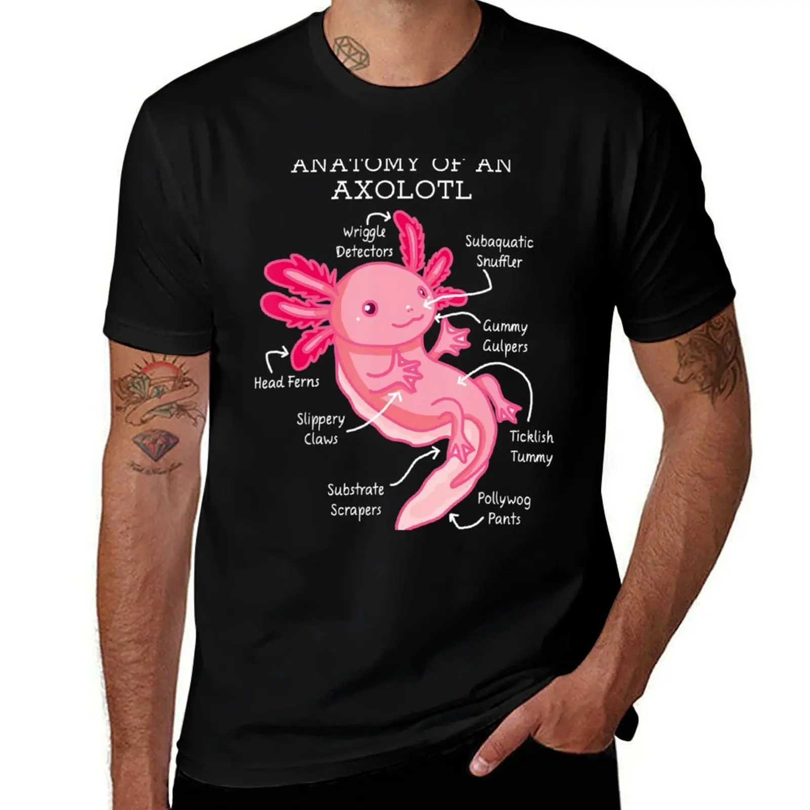 Мужская футболка Anatomy Of An Axolotl