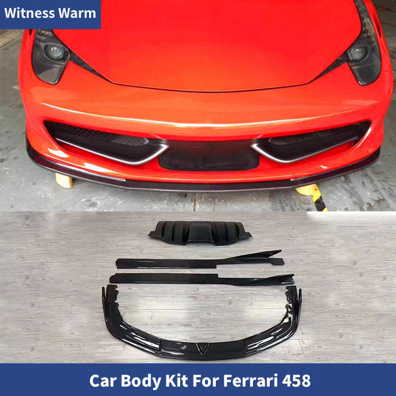 Разветвитель переднего бампера из углеродного волокна задний диффузор боковые