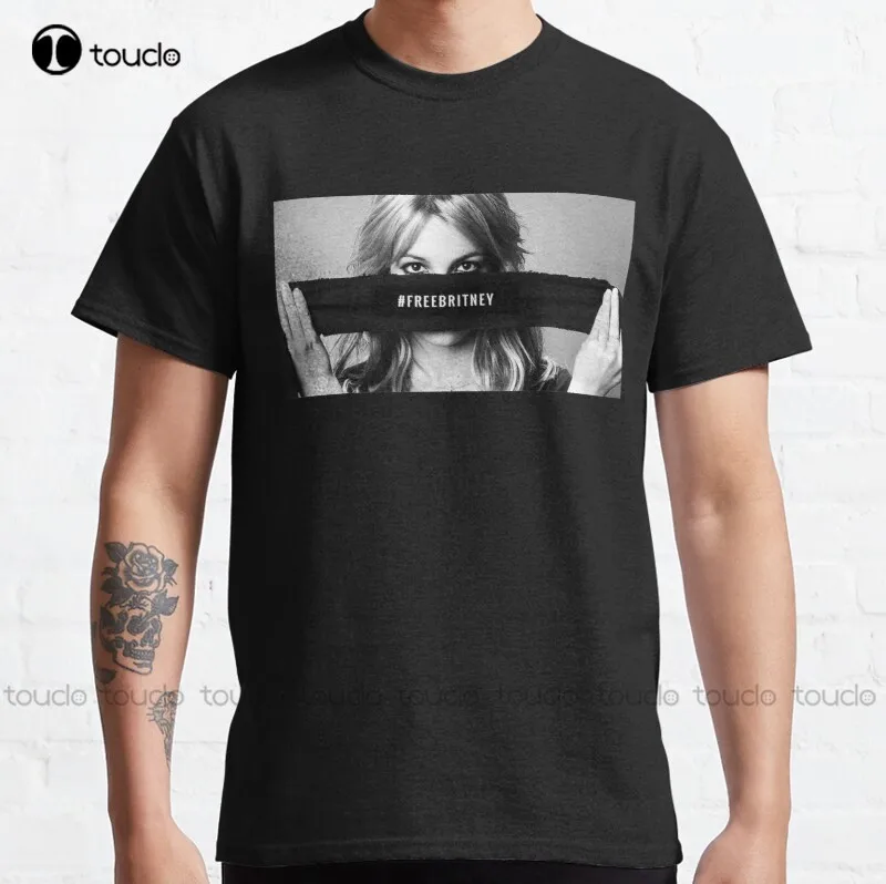 

New Free Britney #Freebritney Classic T-Shirt Cotton Tee Shirt Unisex graphic shirts