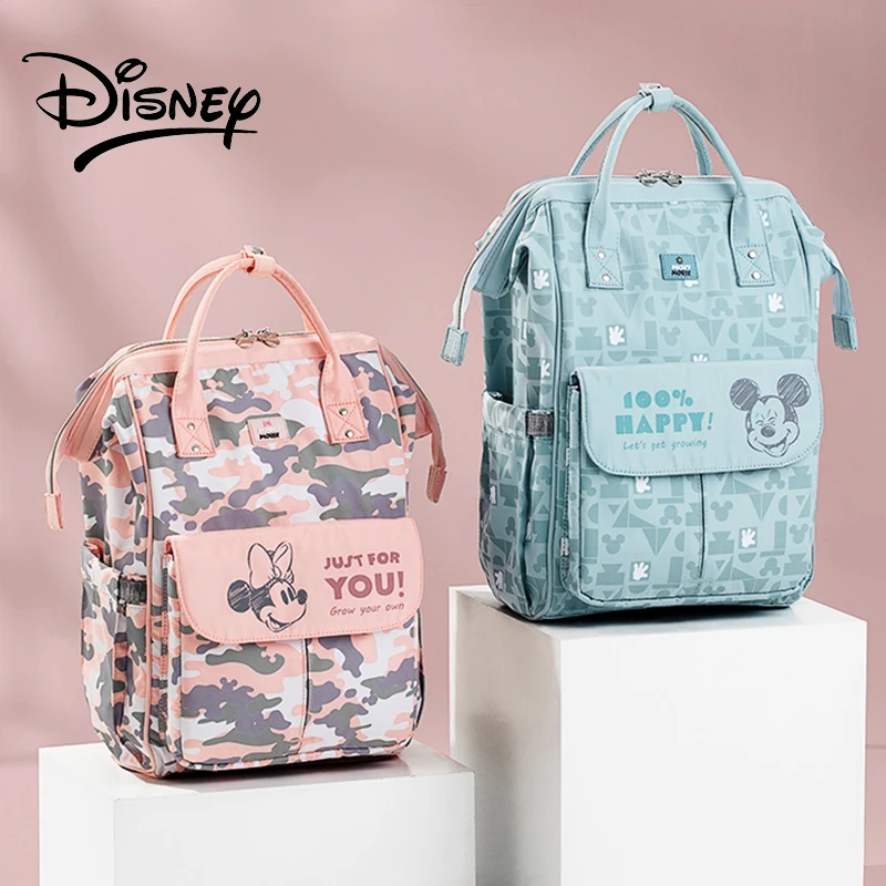 Disney Baby Bag USB Heating Large Capacity Diaper Bags Waterproof Mommy Bag Backpack for Travel Maternity Stroller Bags Colorful
