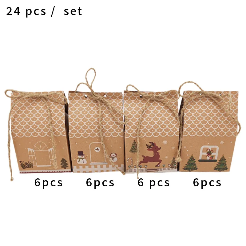 

DIY Адвент-календарь пряничный домик 24 коробки