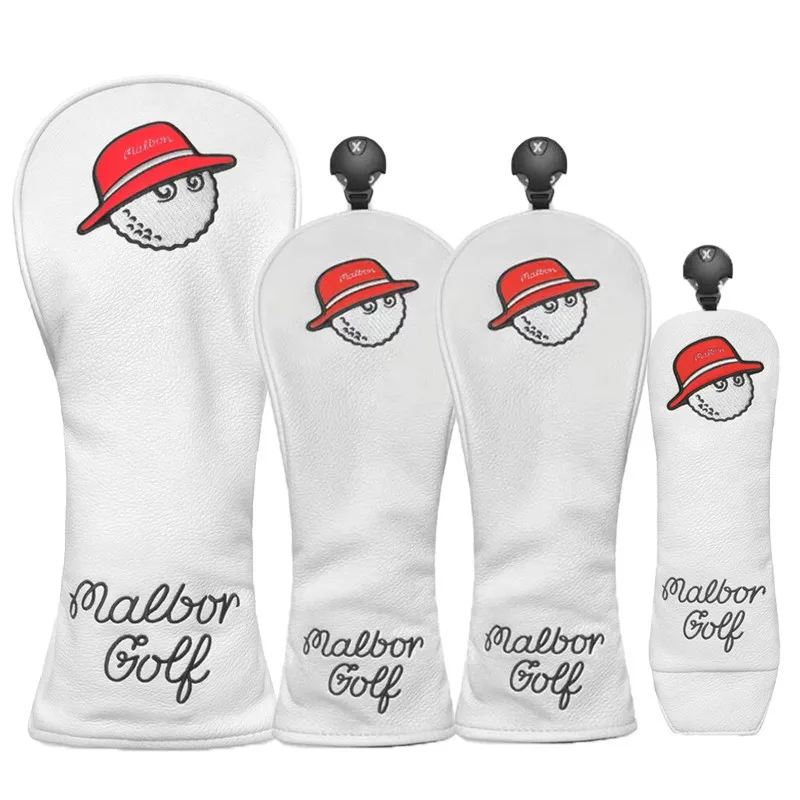 

Golf club head cover set skull head cover fairway mixed wood cover leather cover for mixed fairway woods