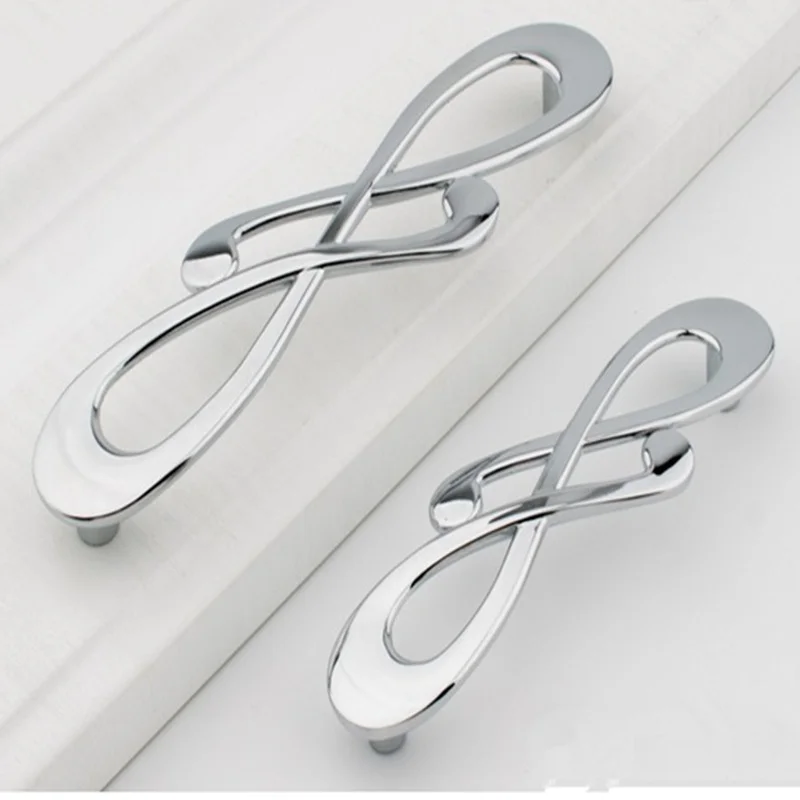 

Modern Art Gold Chrome Furniture Handle Kitchen Cabinets Drawer Wardrobe Cupboard Pull Door Knob Dressing Table Shoebox Handles