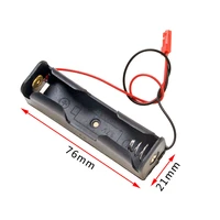 400pcslot masterfire plastic 1 x 3 7v 18650 battery diy holder storage box black case shell with jst plug