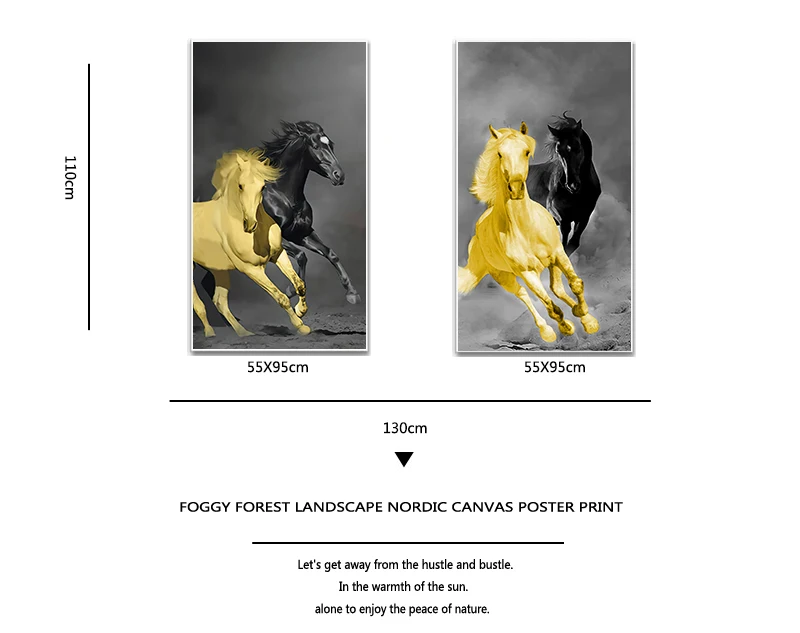 Картины на стену с изображением животных для бега