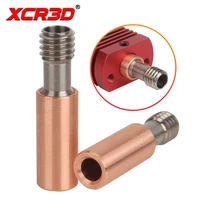 xcr 3d printer parts ender3 cr10 hotend and bi metal heatbreak titanium copper throat for ender3 e3d mk3 v6 hotend heater block
