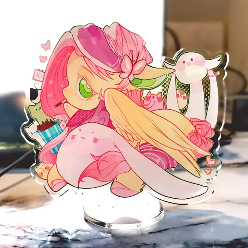 

10cm My Little Pony 3D Stand for Kids Gifts Unicorn Lamp Anime Cartoon Doll Ornament Collection Model Kids Girls Birthday Gifts